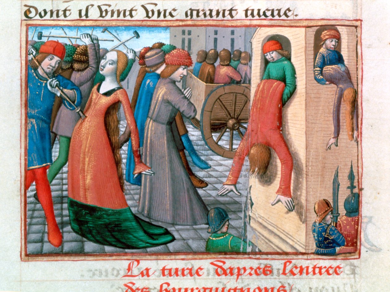 Massakren på Armagnacs av Bourguignons, Paris, 1418, 1484 av Unbekannt