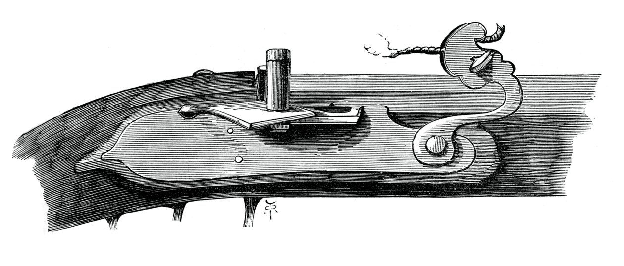 Matchlock, sent på 1600-tallet, fra Tower of London, c1880 av Unbekannt