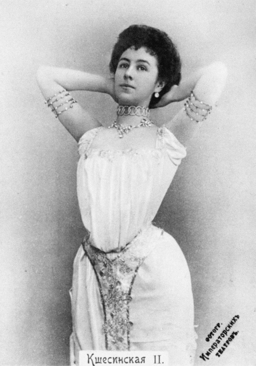 Mathilde Kschessinska som prinsesse Aspicia i balletten Faraos datter av Unbekannt