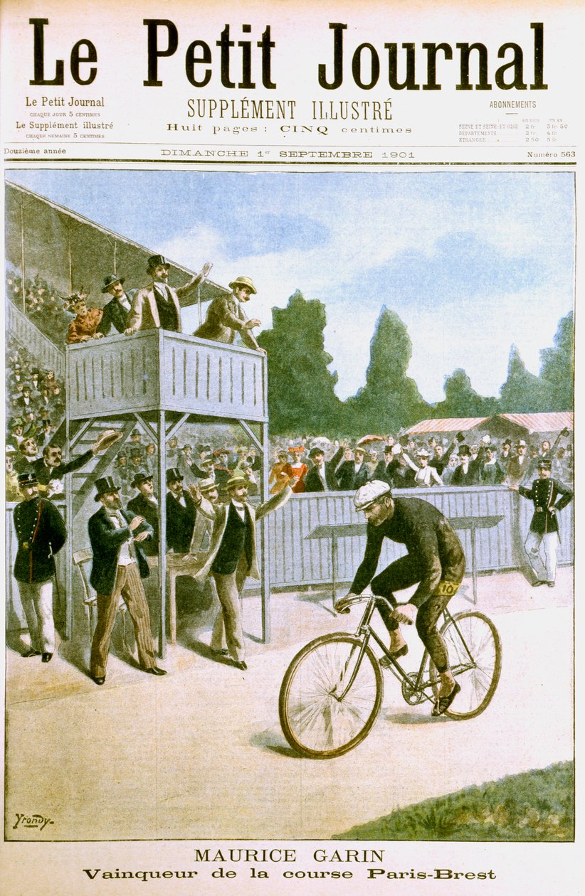 Maurice Garin vant sykkelrittet Paris-Brest, 1901 av Unbekannt