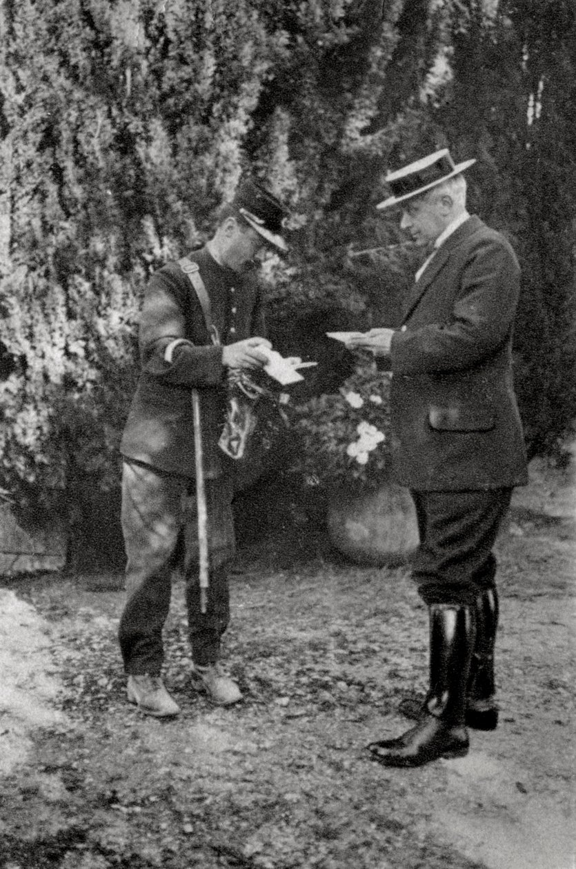 Maurice Maeterlinck , belgisk dramatiker, poet og essayist, 1915 av Unbekannt