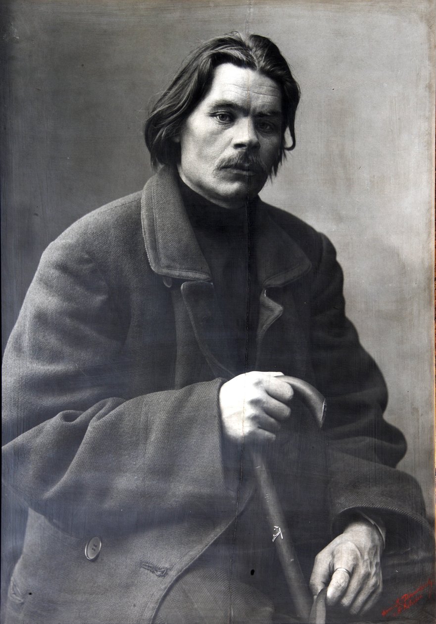 Maxim Gorky, russisk forfatter, c1901-c1902 av Unbekannt
