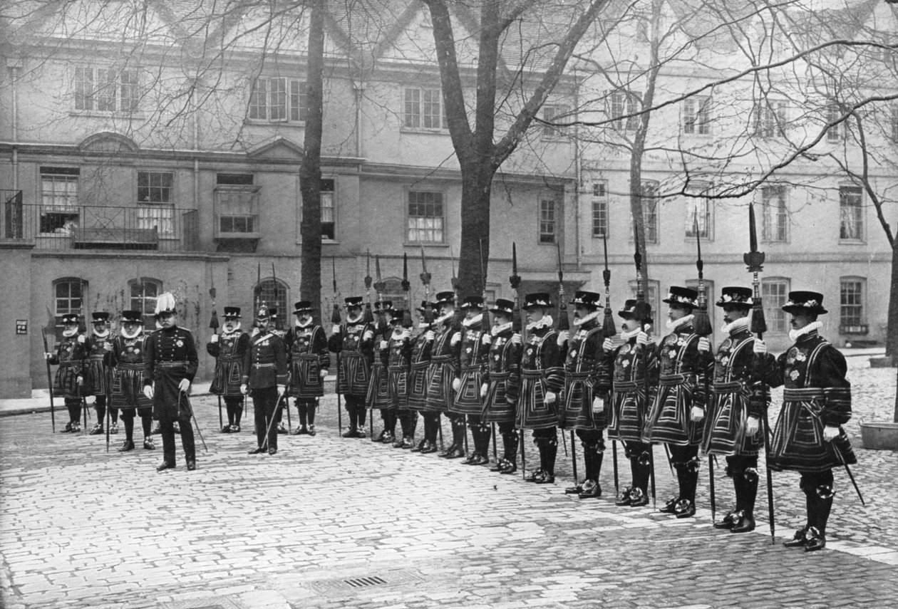 1. mai-parade i Tower of London, 1900-tallet av Unbekannt