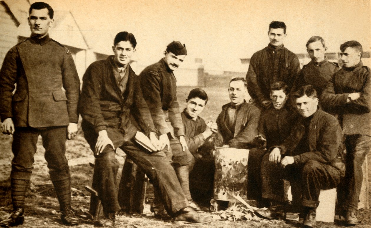 Mechanics of the Royal Flying Corps, Farnborough, første verdenskrig, 1915, 1933. av Unbekannt