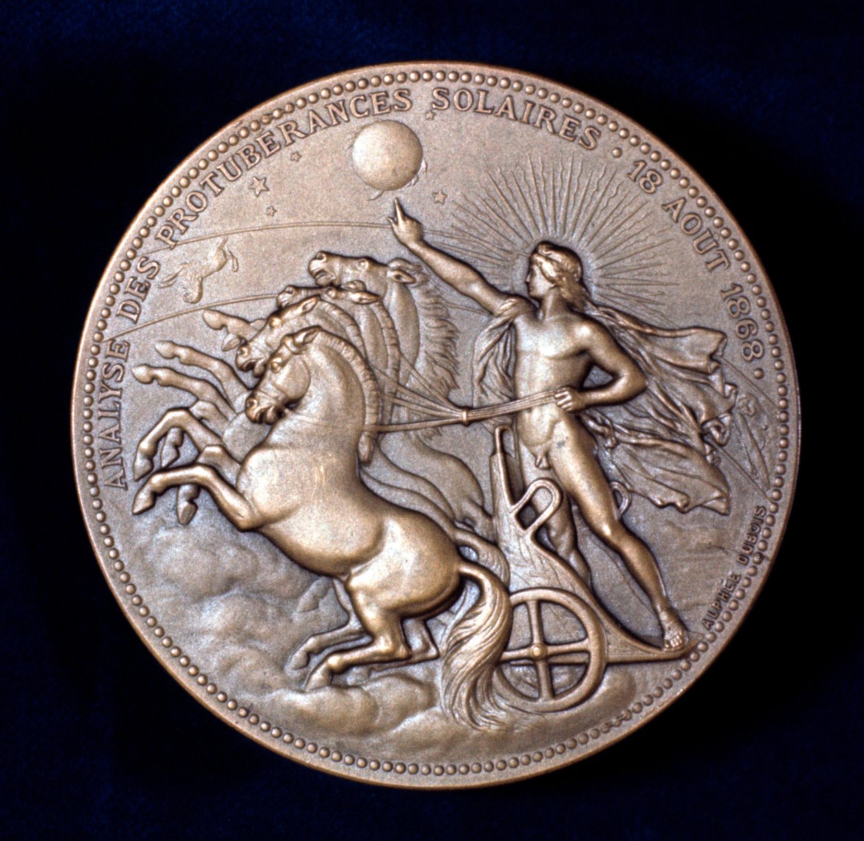 Medalje til minne om Pierre Janssen og Norman Lockyer, franske og engelske astronomer, 1868 av Unbekannt