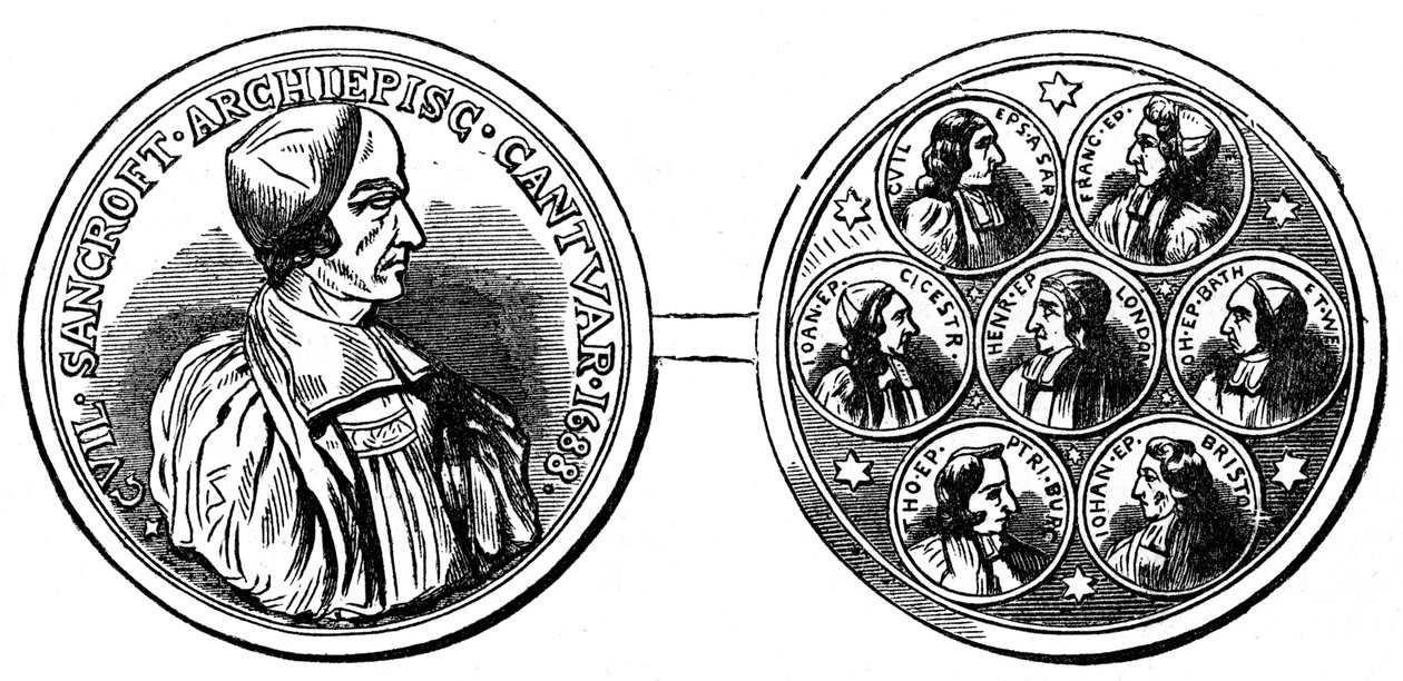 Medal of the Seven Bishops, 1700-tallet 1800-tallet av Unbekannt