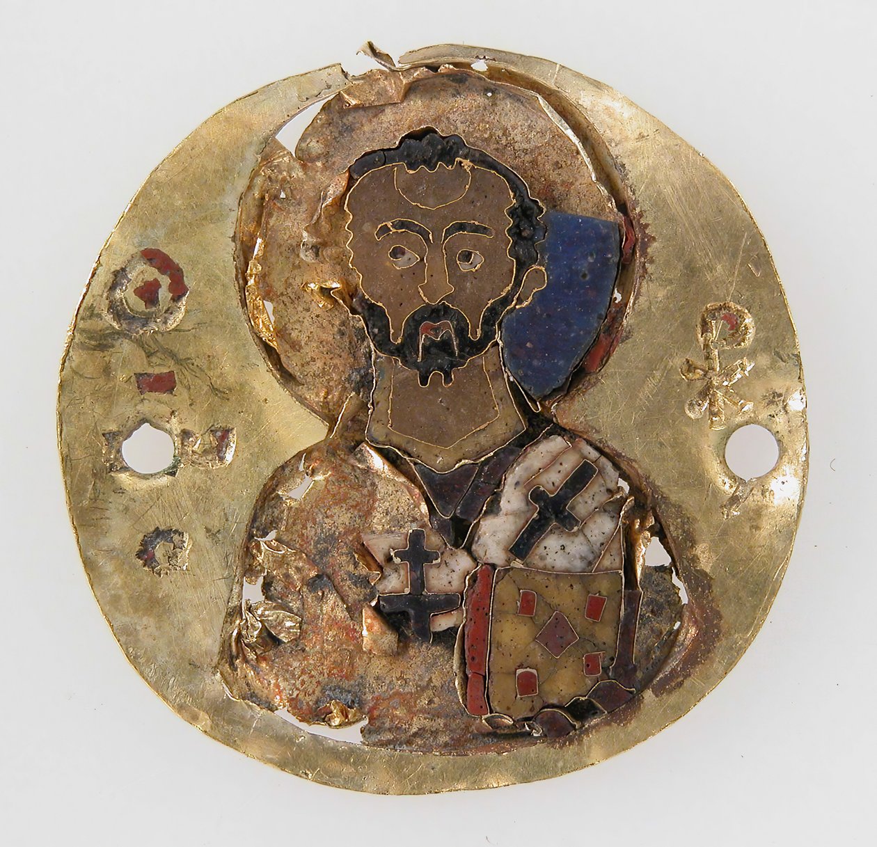 Medaljong av St. John Chrysostom, bysantinsk, 10.-11. århundre. av Unbekannt
