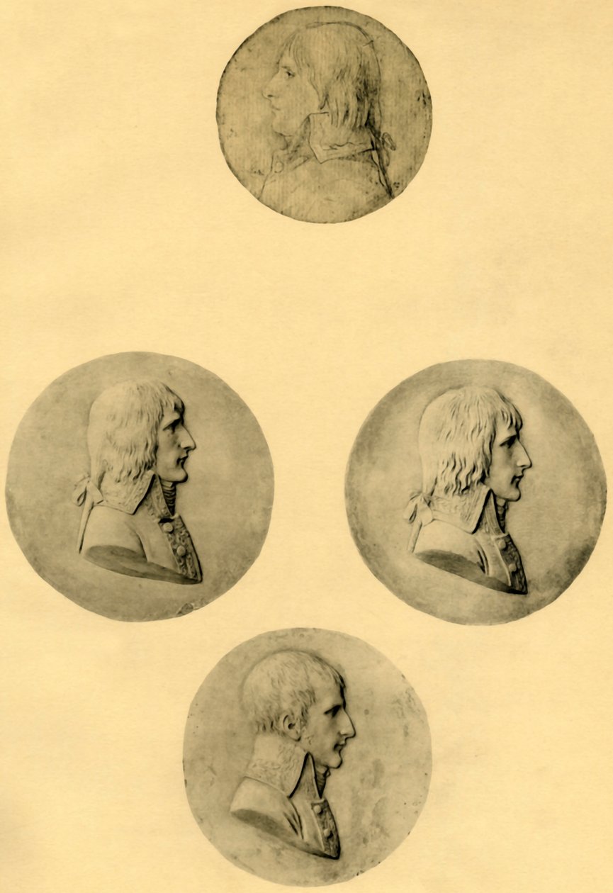 Medaljongportretter av Napoleon, 1797-1799, 1921. av Unbekannt