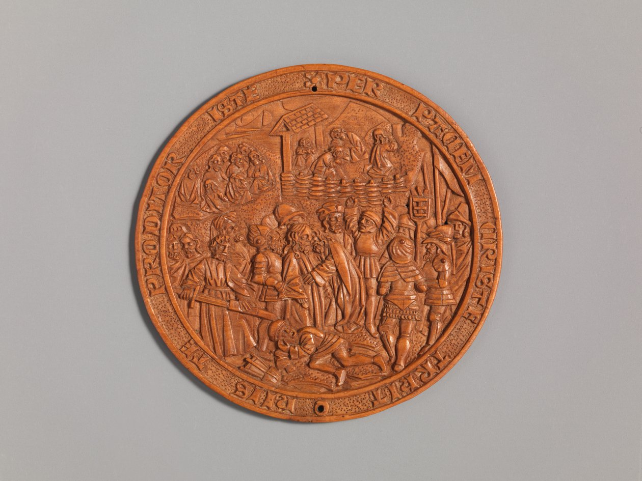 Medaljong med Jesu forræderi, tidlig på 1500-tallet. av Unbekannt