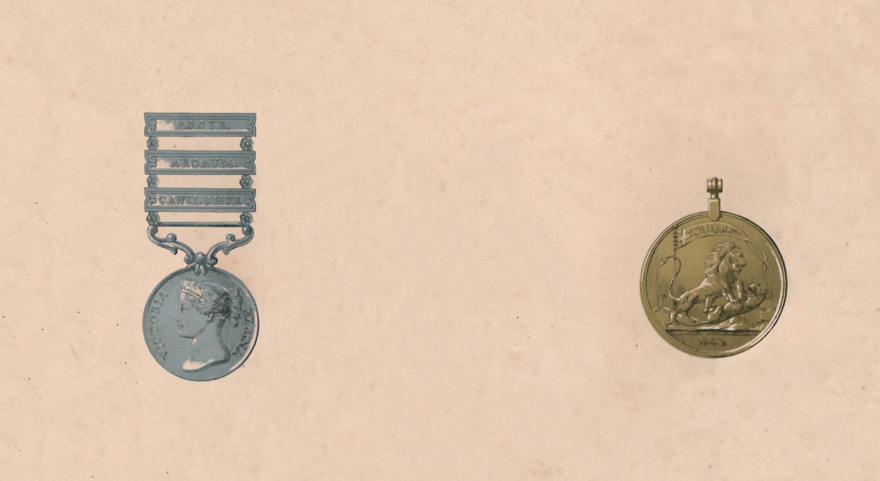 Medaljer for slag i India, ca 1911-tallet av Unbekannt