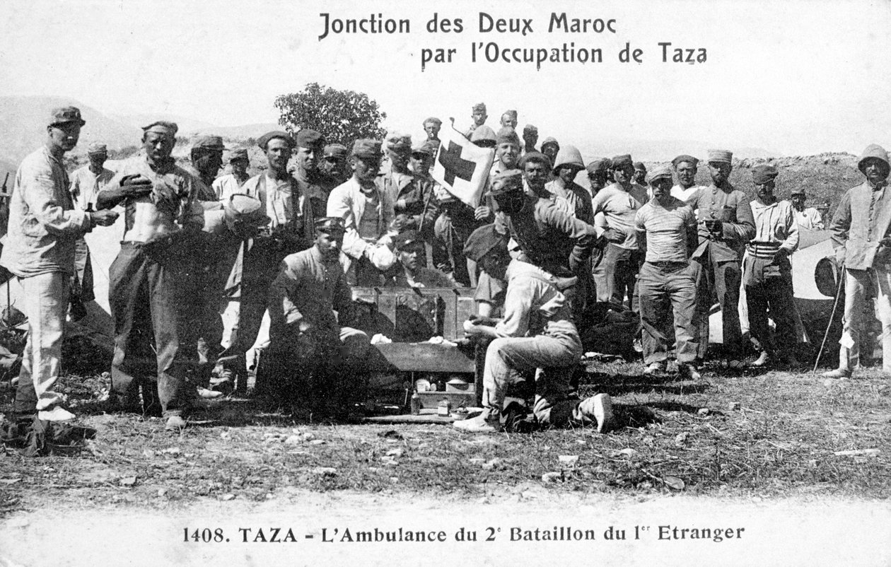 Medisinsk stab ved den 2. bataljonen French Foreign Legion, Taza, Marokko, 1904 av Unbekannt