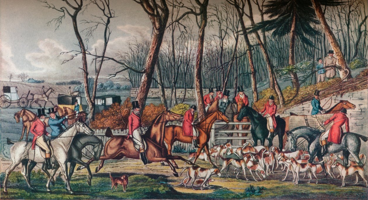 Møte på Cover, c1824 av Unbekannt
