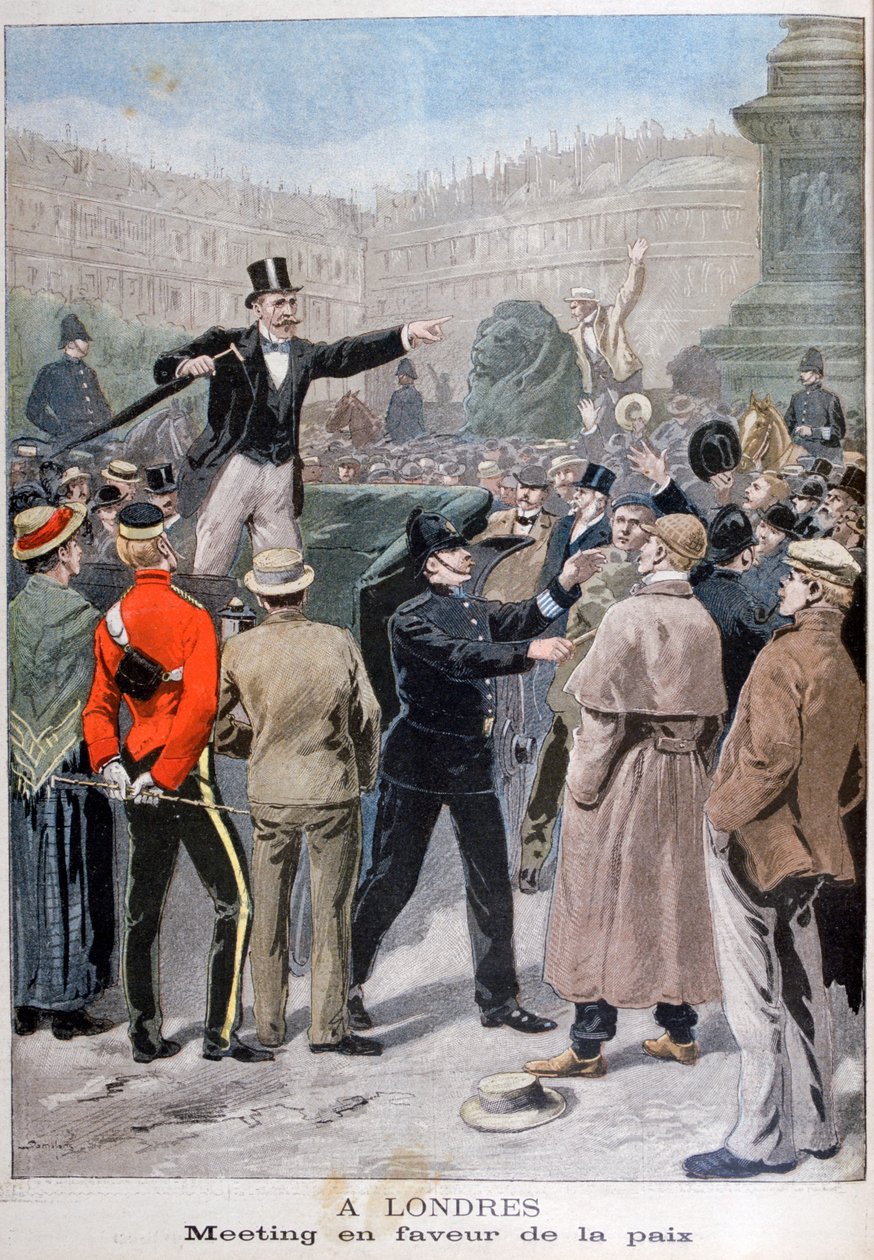 Møte til fordel for fred, London, 1899 av Unbekannt