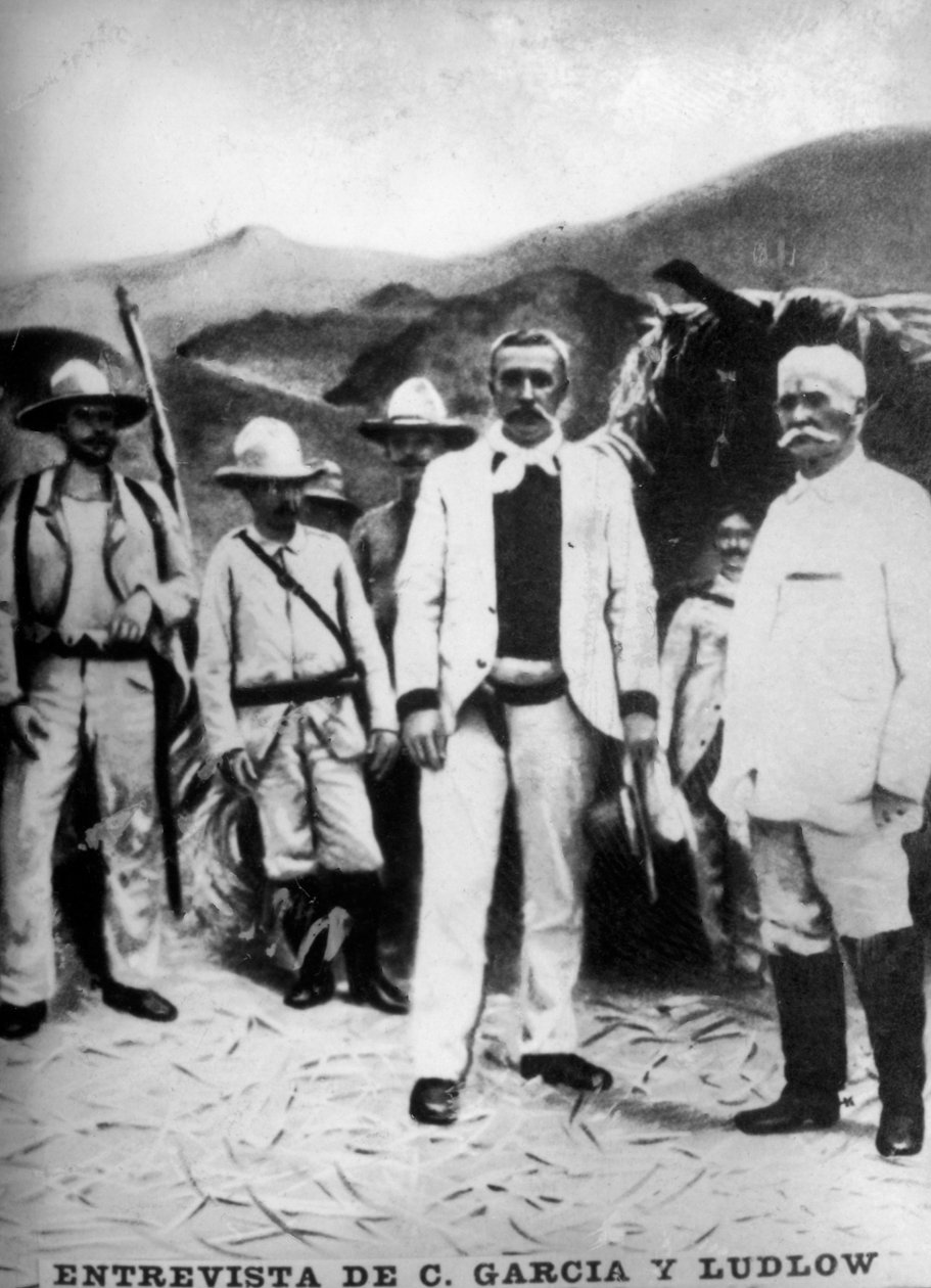 General Garcias møte med brigadegeneral Ludlow, 1898, 1920-tallet av Unbekannt