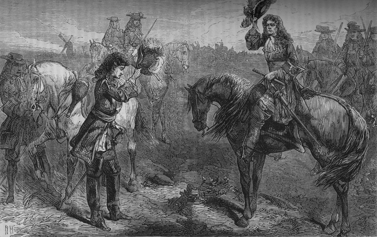Møte med William III. og hertugen av Berwick, c1694, c1880 av Unbekannt