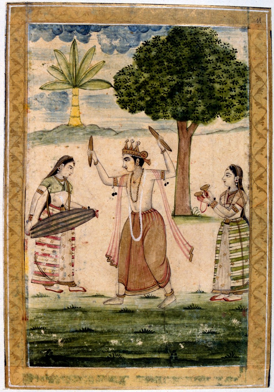 Megha Raga regntid, 1800-tallet av Unbekannt