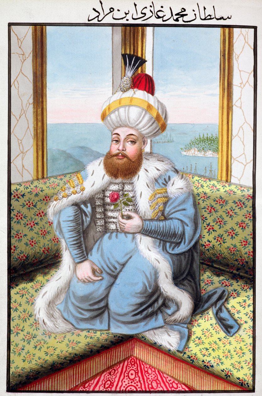 Mehmed II, osmansk keiser, 1808 av Unbekannt
