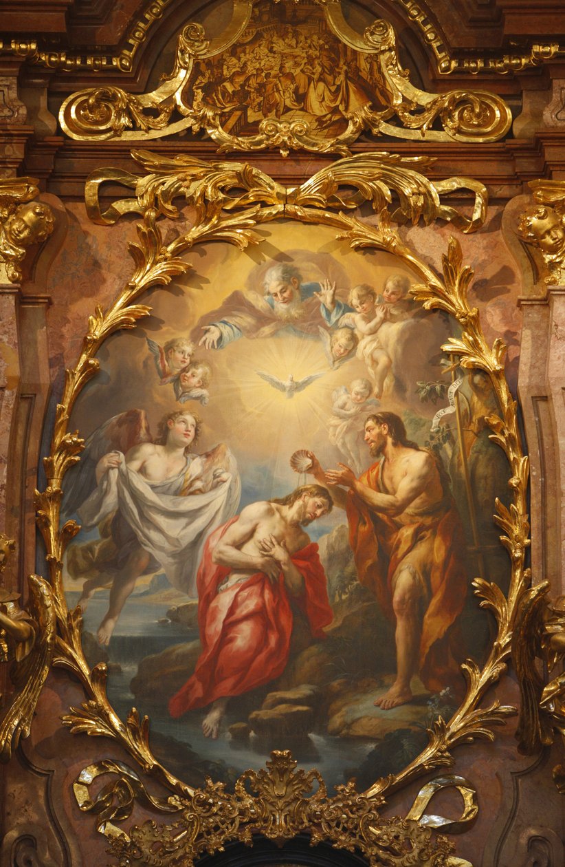 Melk Abbey Jesu dåp, Melk, Østerrike av Unbekannt
