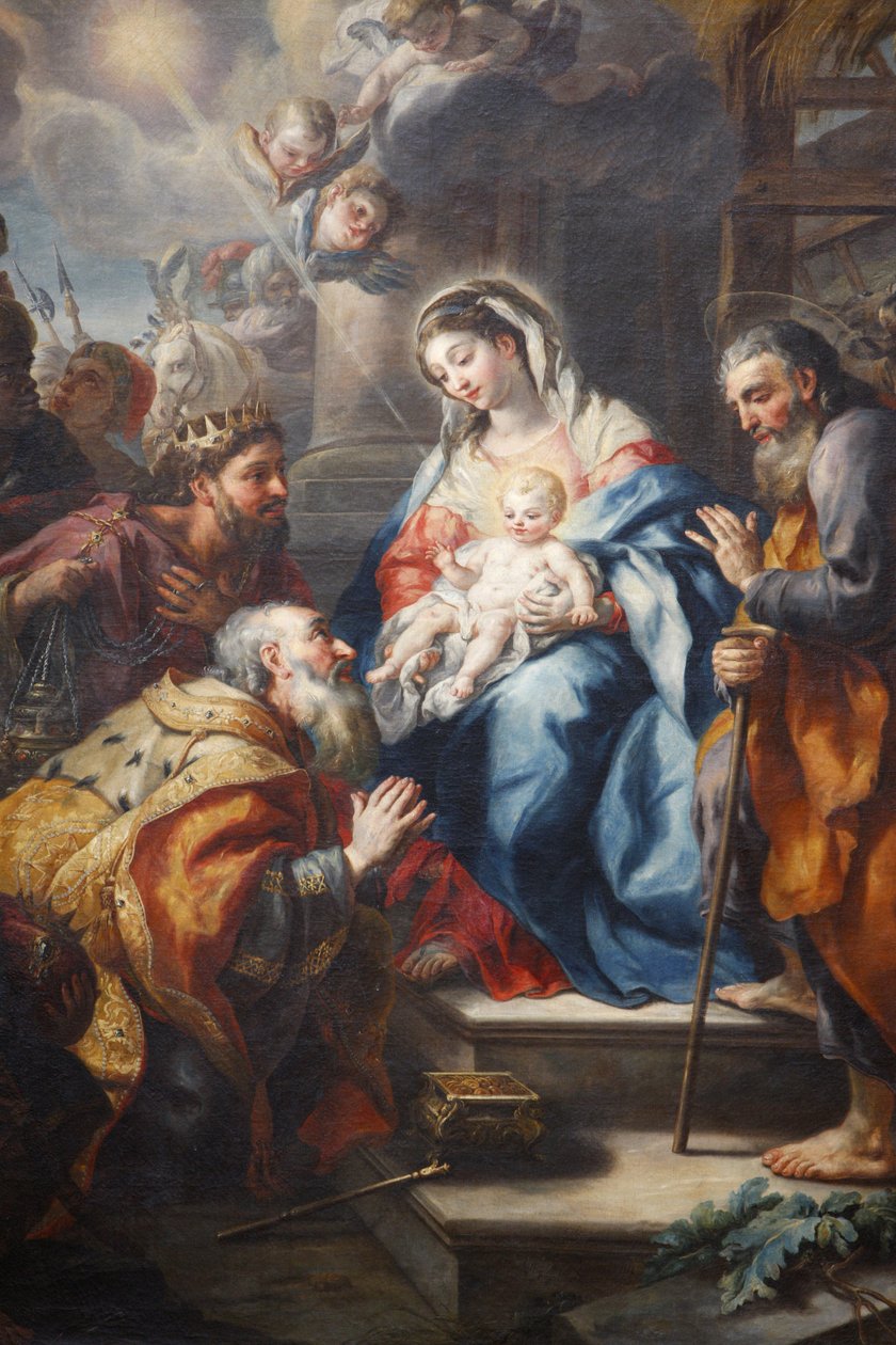 Melk Abbey The adoration of the Magi av JM Rottmayr av Unbekannt