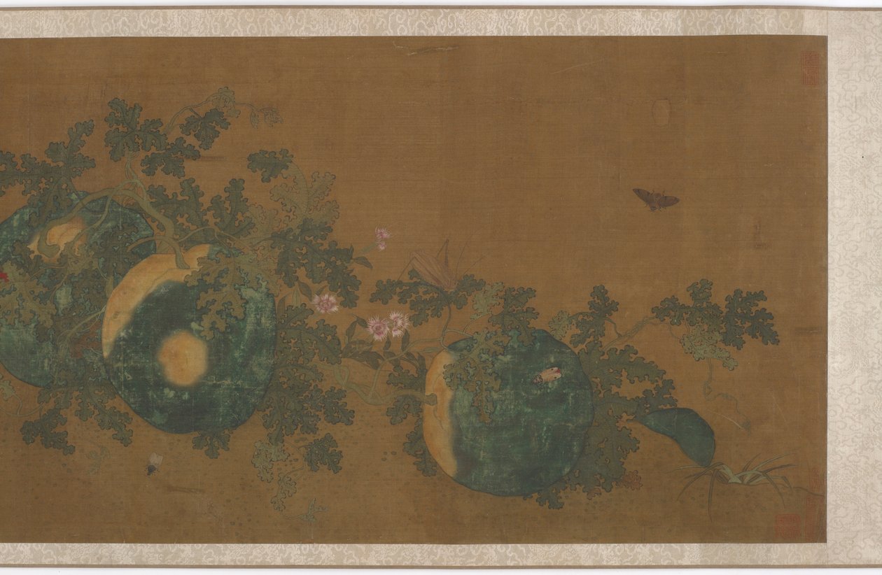 Melonranker, blomster og insekter, 1368-1644. av Unbekannt