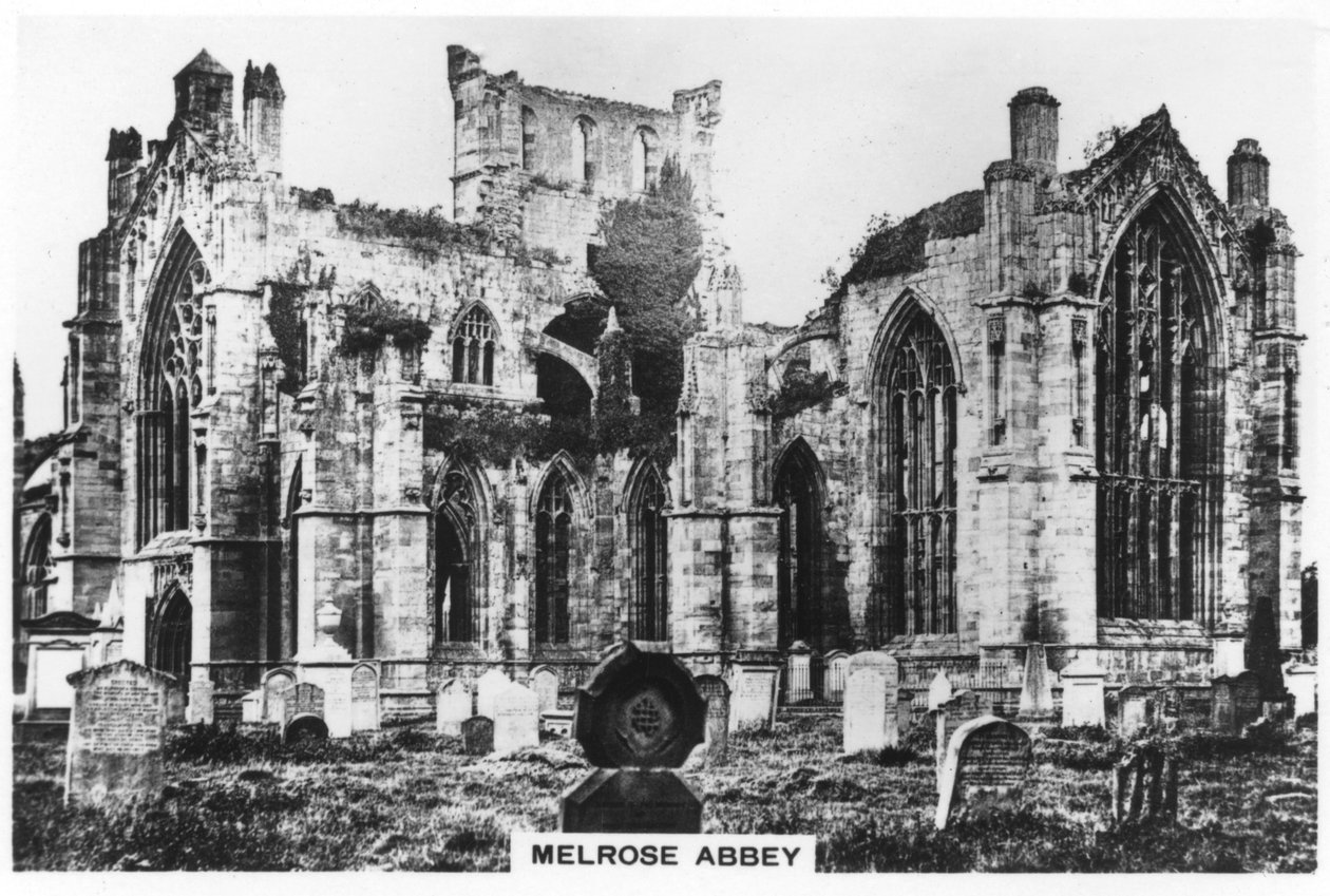 Melrose Abbey, Skottland, 1936 av Unbekannt