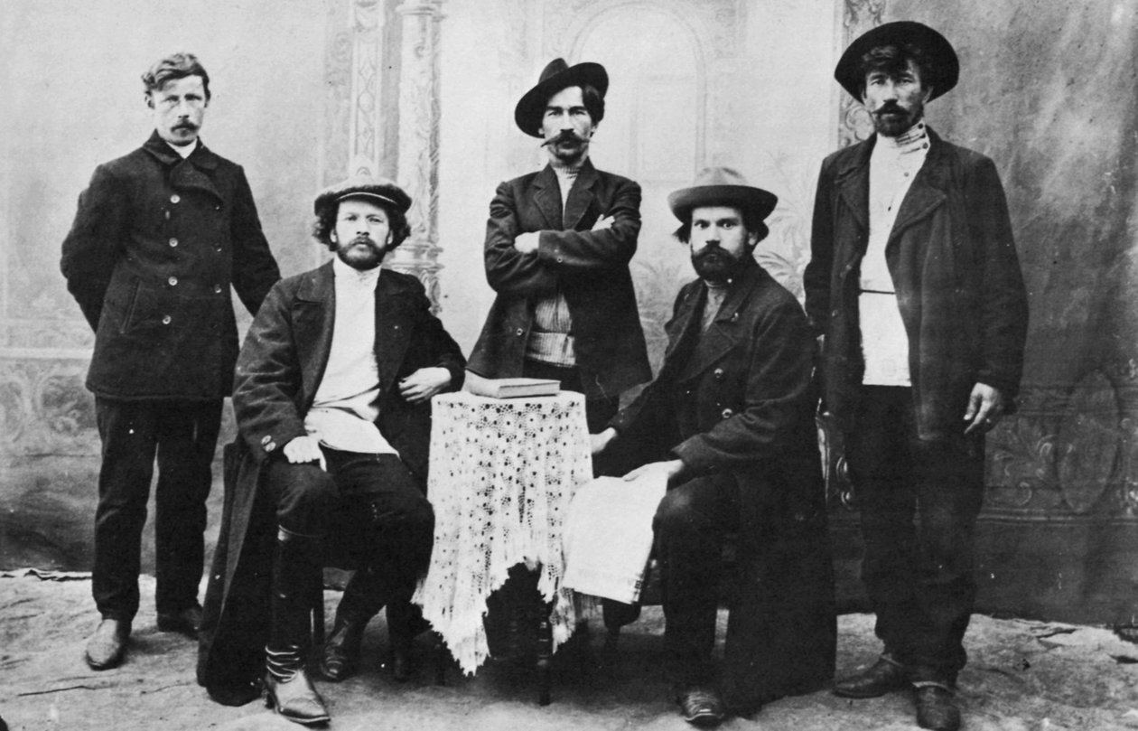 Medlemmer av organisasjonen Narodnaya Volya Peoples Will, Russland, c1870-c1880s av Unbekannt