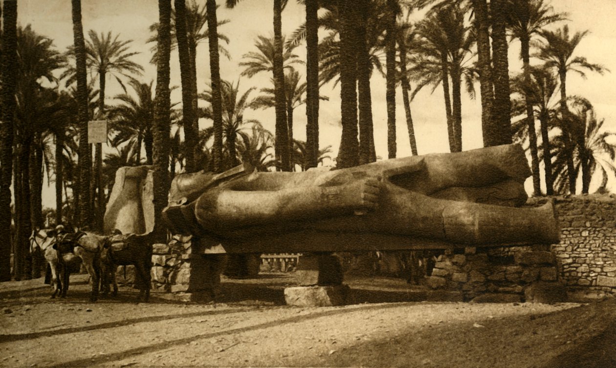 Memphis - Den kolossale statuen av Ramses II, c1918-c1939. av Unbekannt