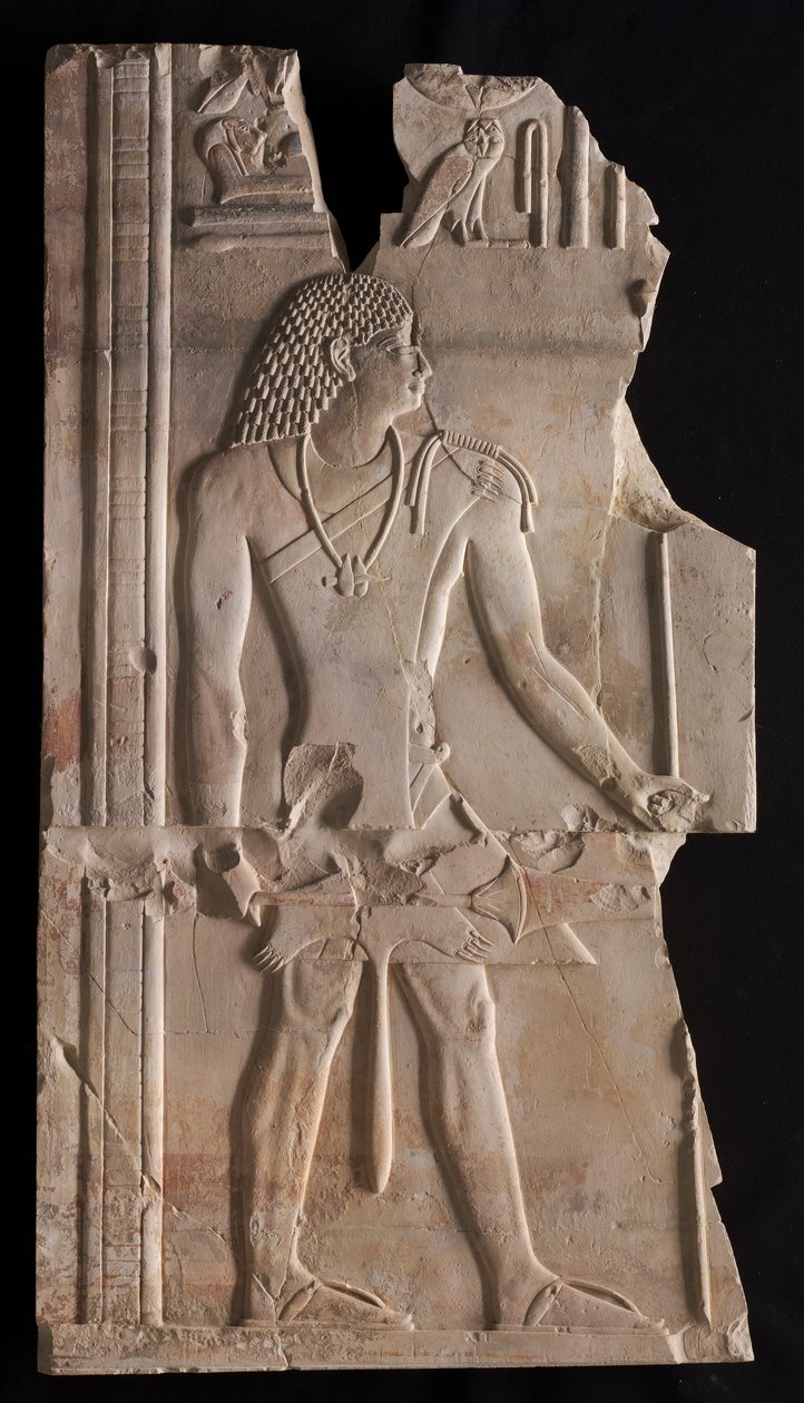 Mentuemhat som prest med stav og septer, ca. 667-647 f.Kr. av Unbekannt