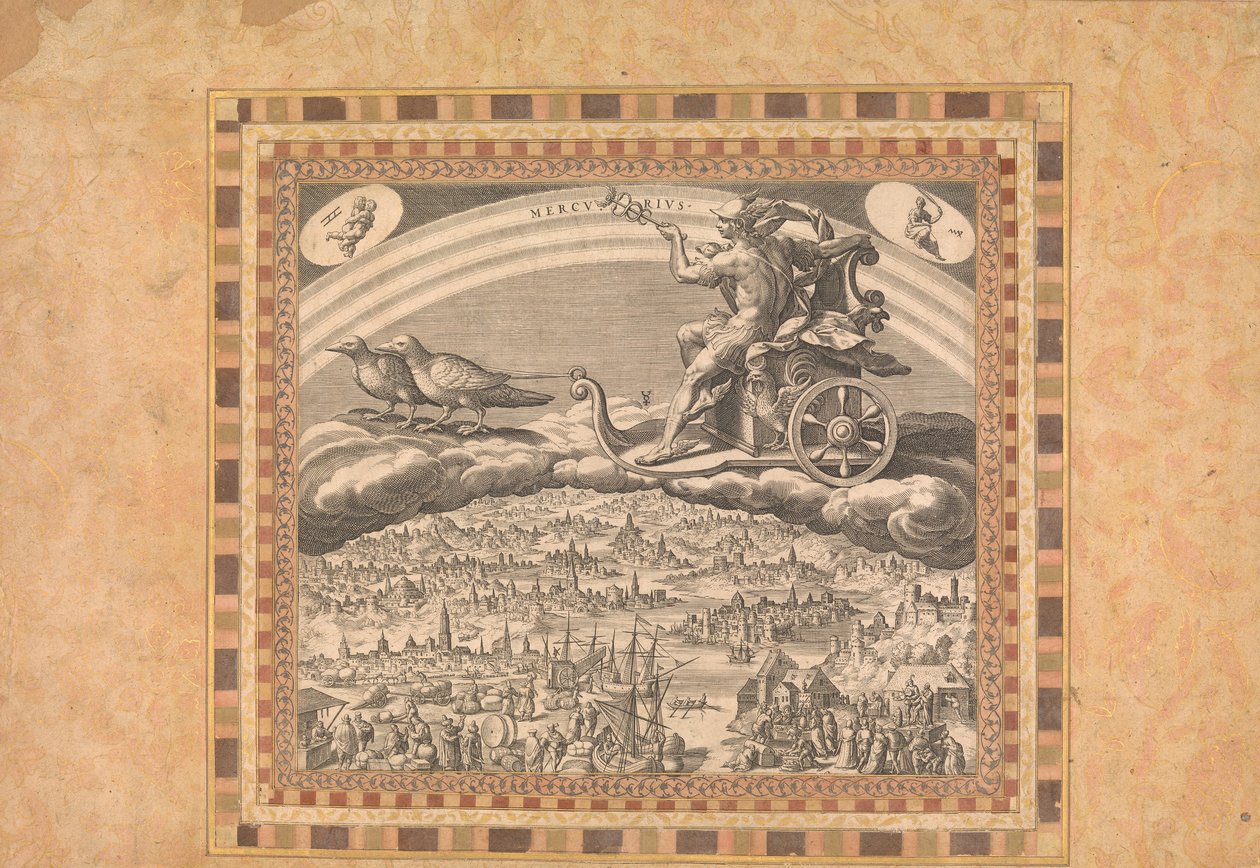 Mercury, Folio fra Bellini Album, ca. 1600. av Unbekannt
