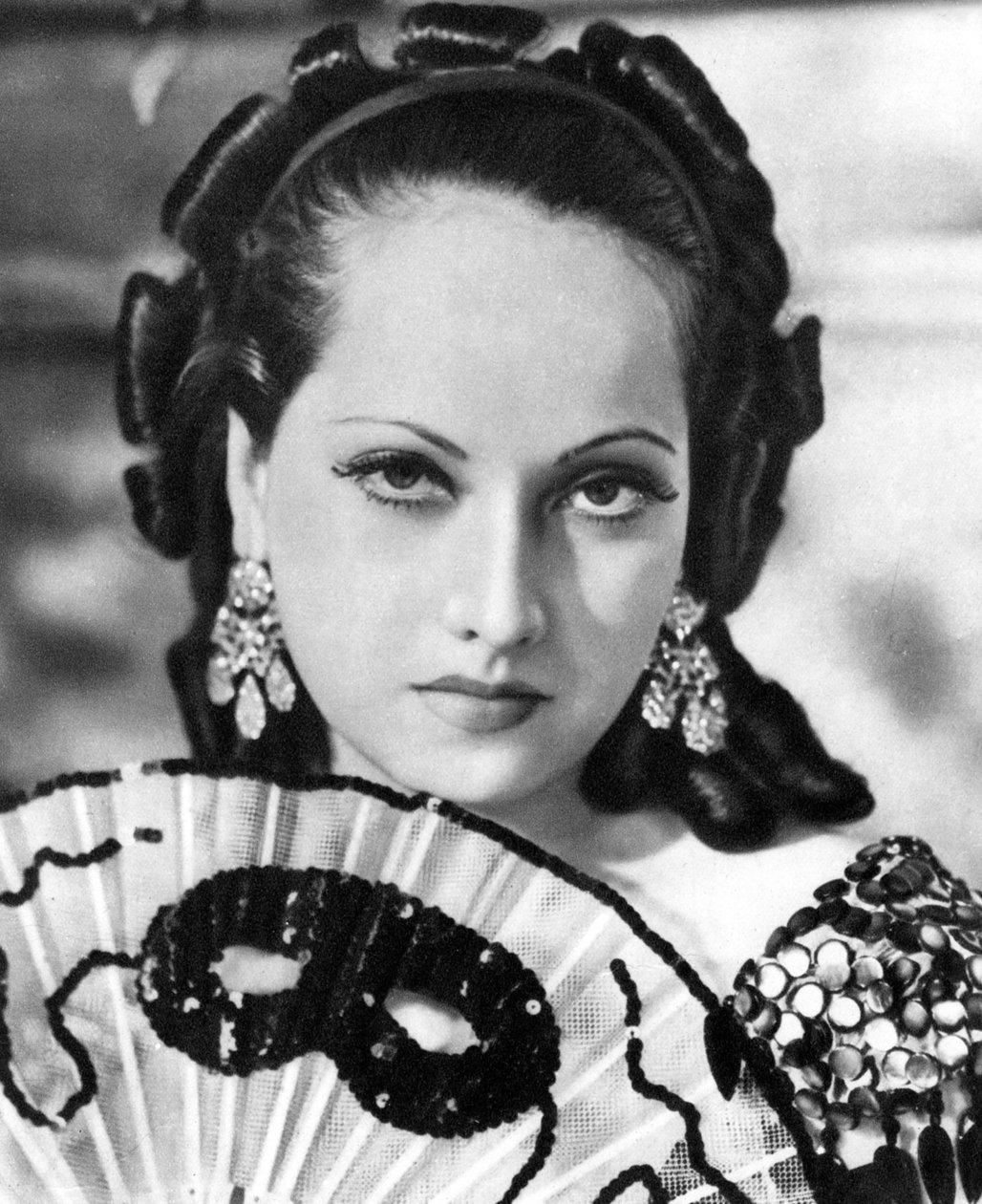 Merle Oberon , britisk filmskuespillerinne, 1934-1935 av Unbekannt