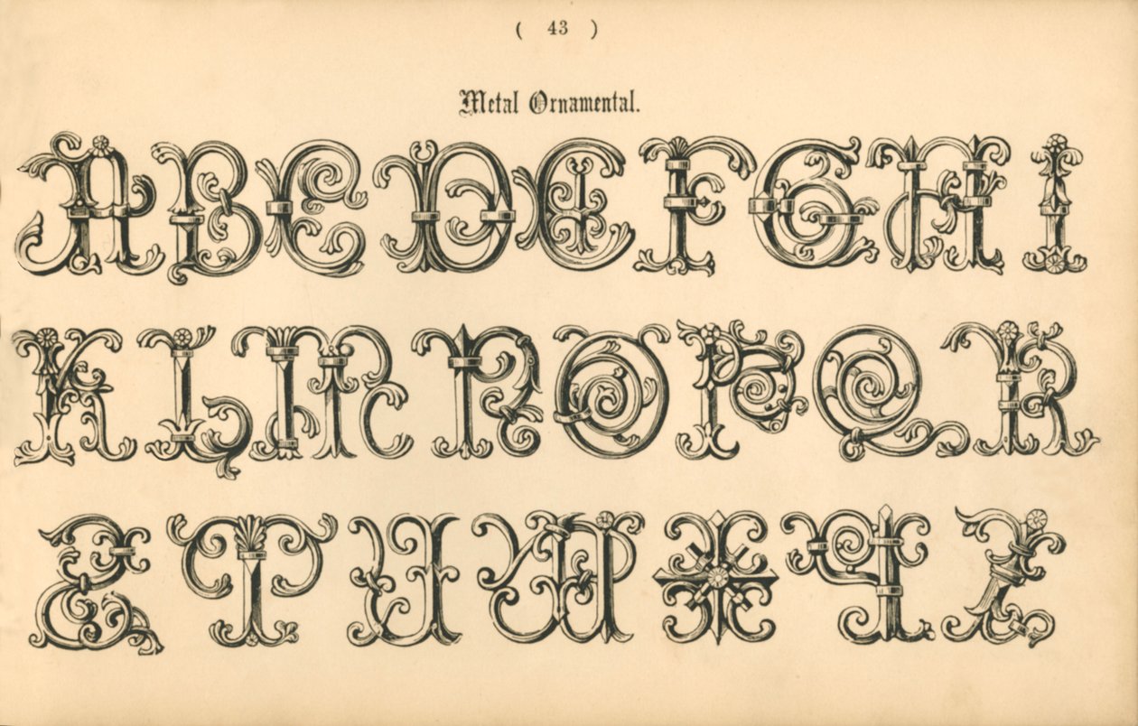 Ornamental metall, 1862 av Unbekannt