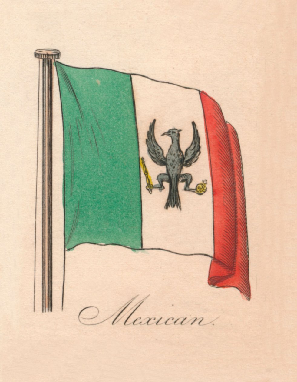 Meksikansk, 1838 av Unbekannt
