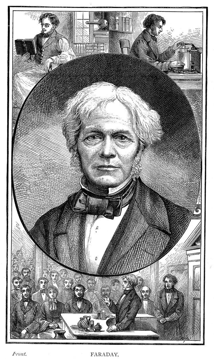 Michael Faraday , britisk fysiker og kjemiker, 1881 av Unbekannt