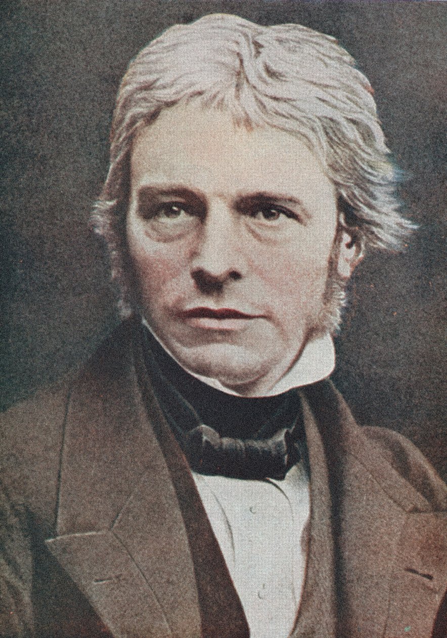 Michael Faraday , britisk fysiker og kjemiker, midten av 1800-tallet av Unbekannt