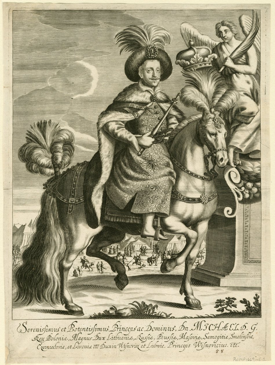 Michal Korybut Wisniowiecki 1640-1673, konge av Polen og storhertug av Litauen, ca. 1670 av Unbekannt