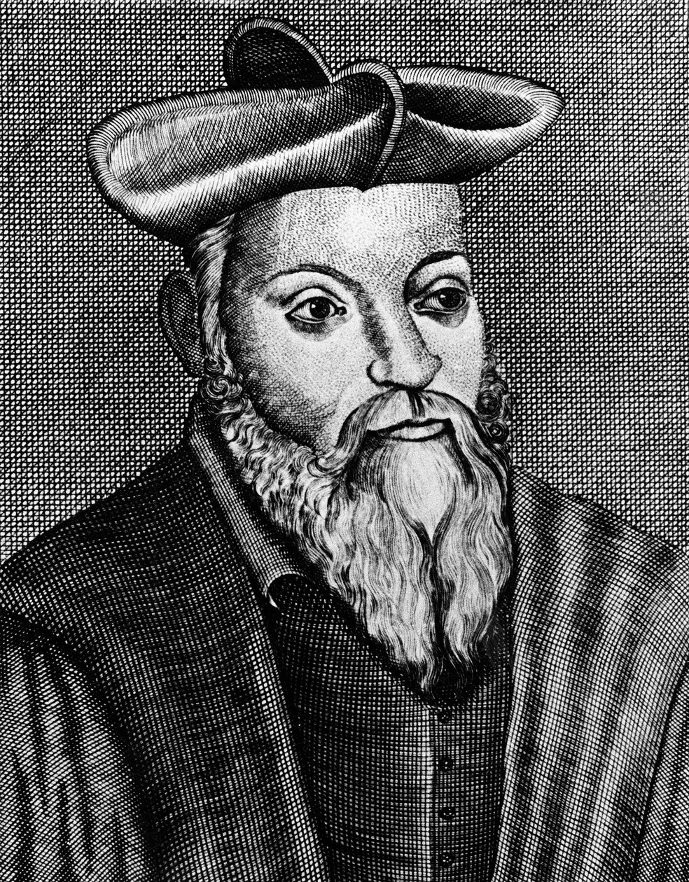 Michel Nostradamus 1503-1556, fransk lege og astrolog, 1600-tallet av Unbekannt