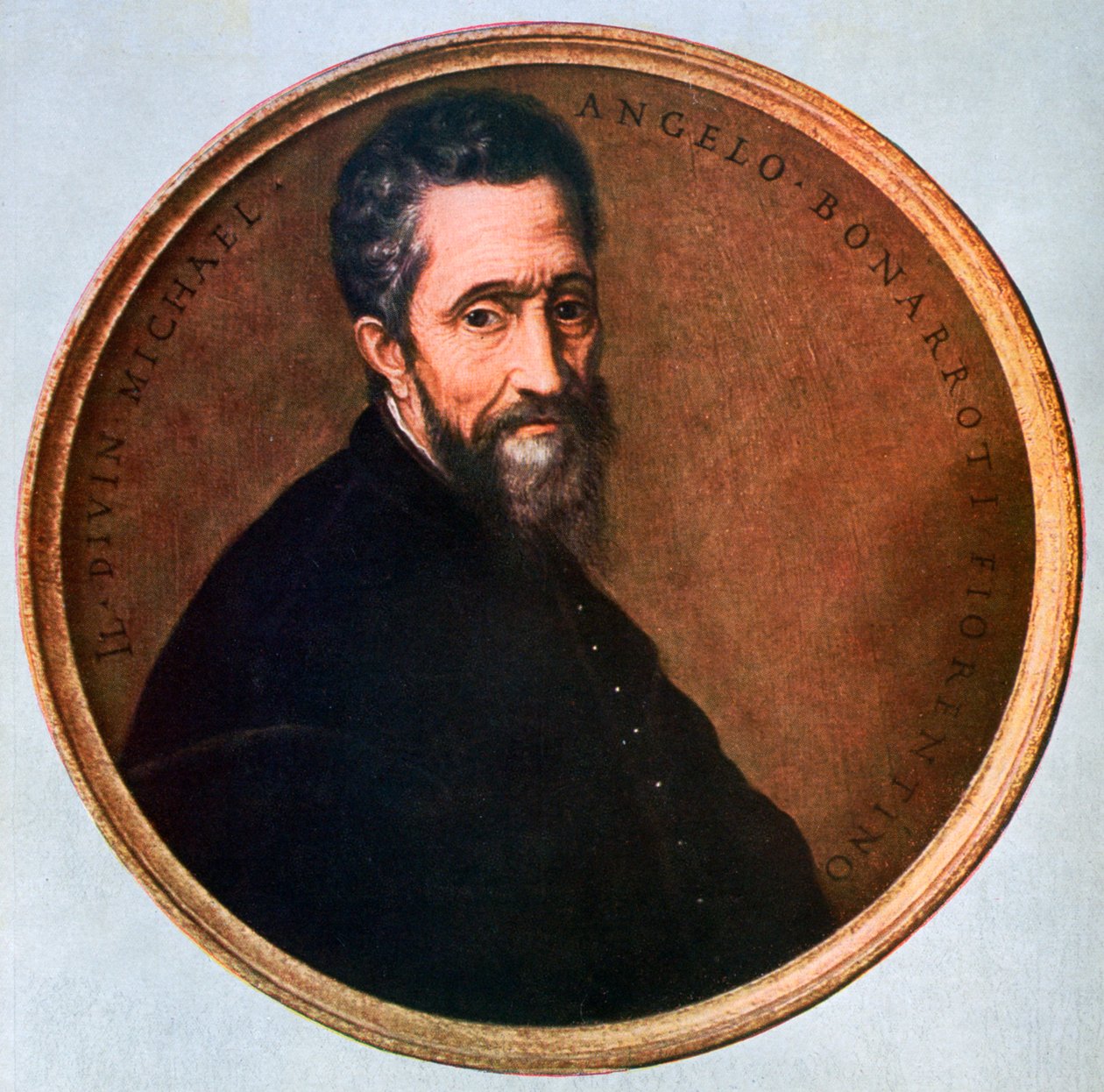 Michelangelo Buonarroti , italiensk renessansekunstner, 1941 av Unbekannt