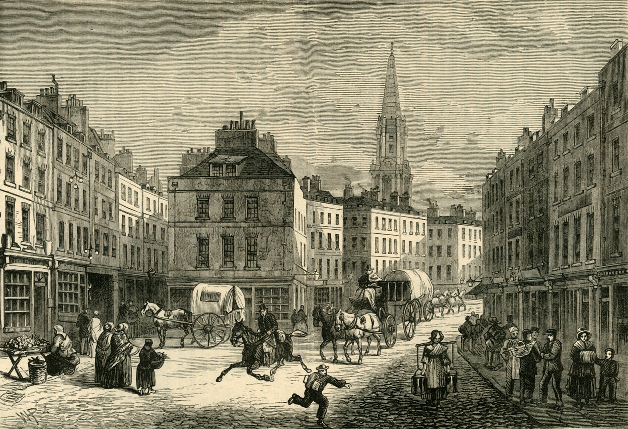 Middle Row, St. Giless, ca. 1838, 1881. av Unbekannt