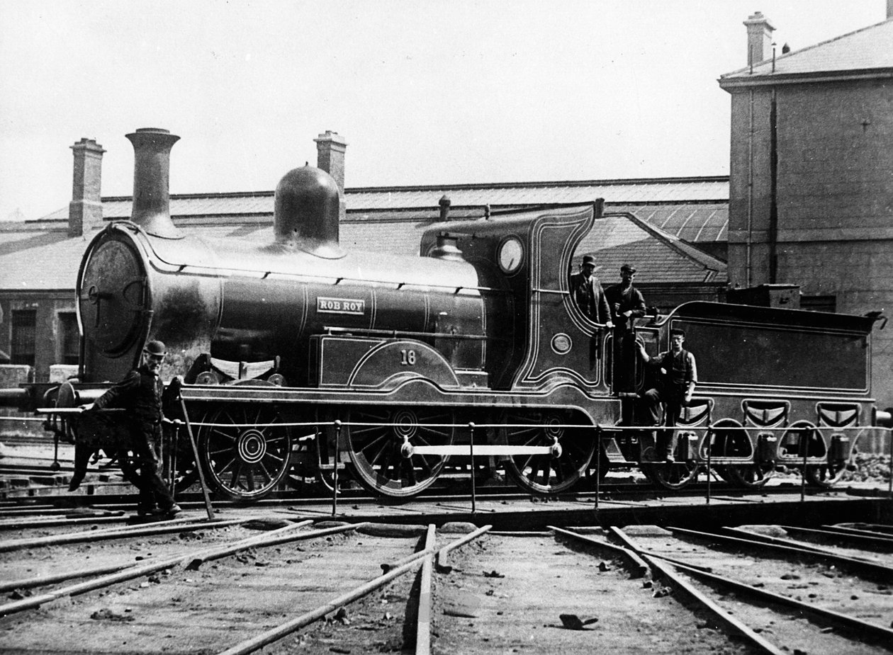 Midlands og Great Western Railway Ireland 2-4-0 lokomotiv Rob Roy, 1873 av Unbekannt