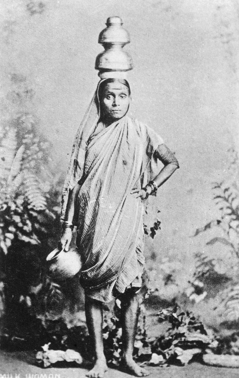 Melkekvinne, 1900-tallet av Unbekannt