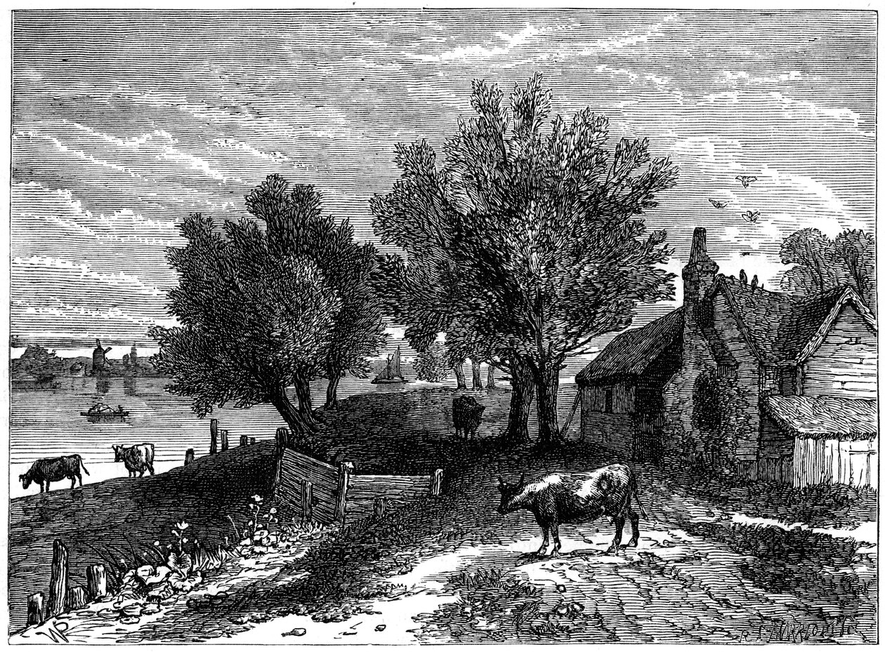 Millbank, London, c1800 1891 av Unbekannt