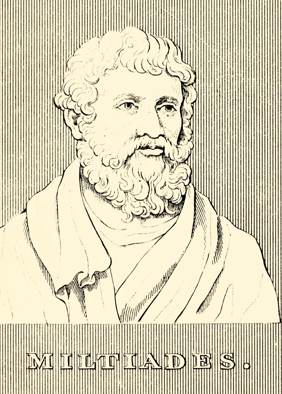 Miltiades, c550-489 f.Kr., 1830 av Unbekannt