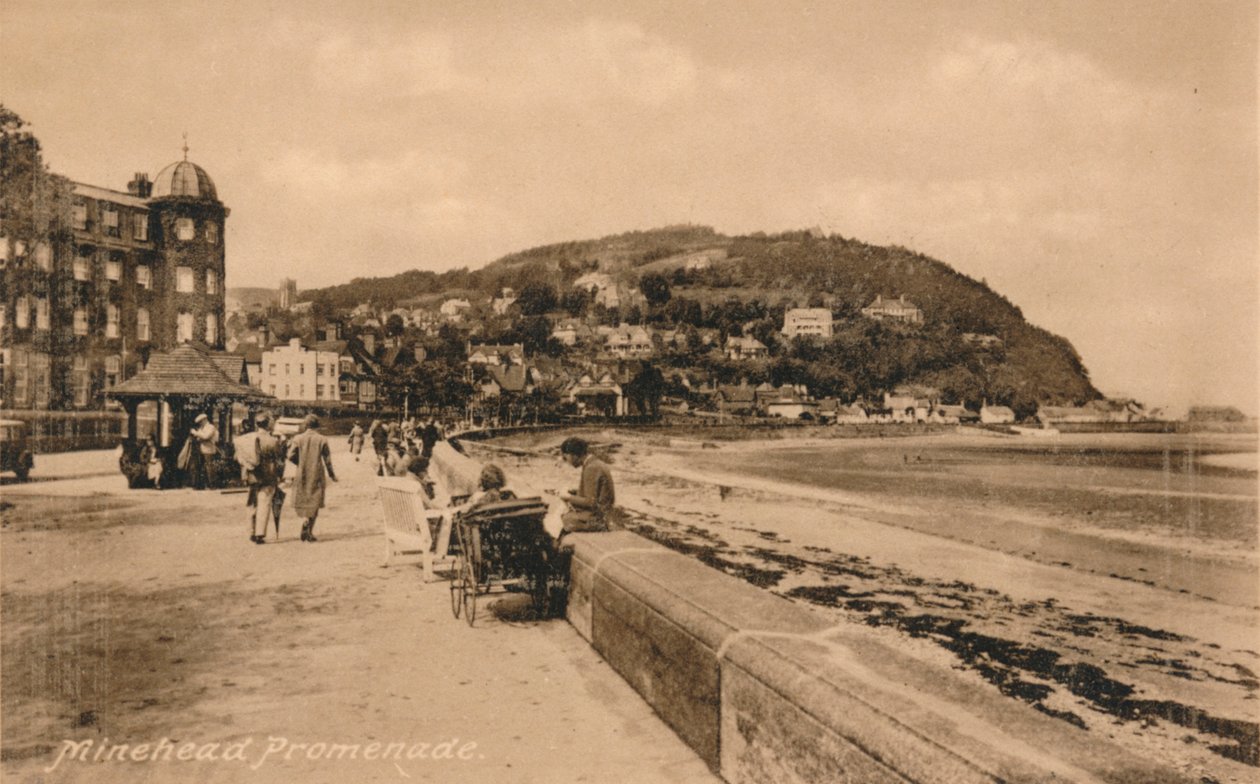 Minehead Promenade, Somerset, ca 1930-tallet av Unbekannt