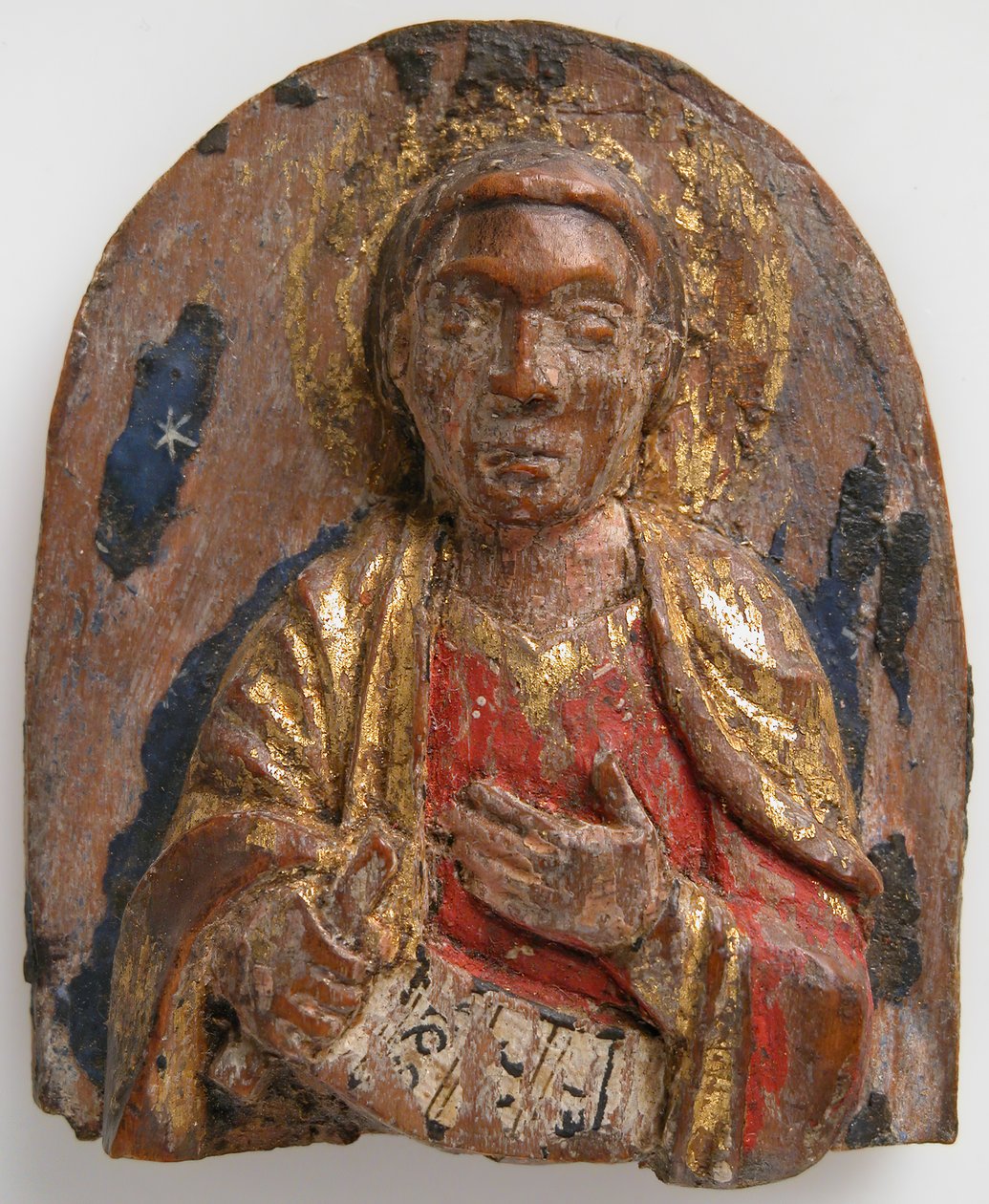 Miniatyrrelieff av den hebraiske profeten Daniel med rulle, tysk, 1200-1225. av Unbekannt