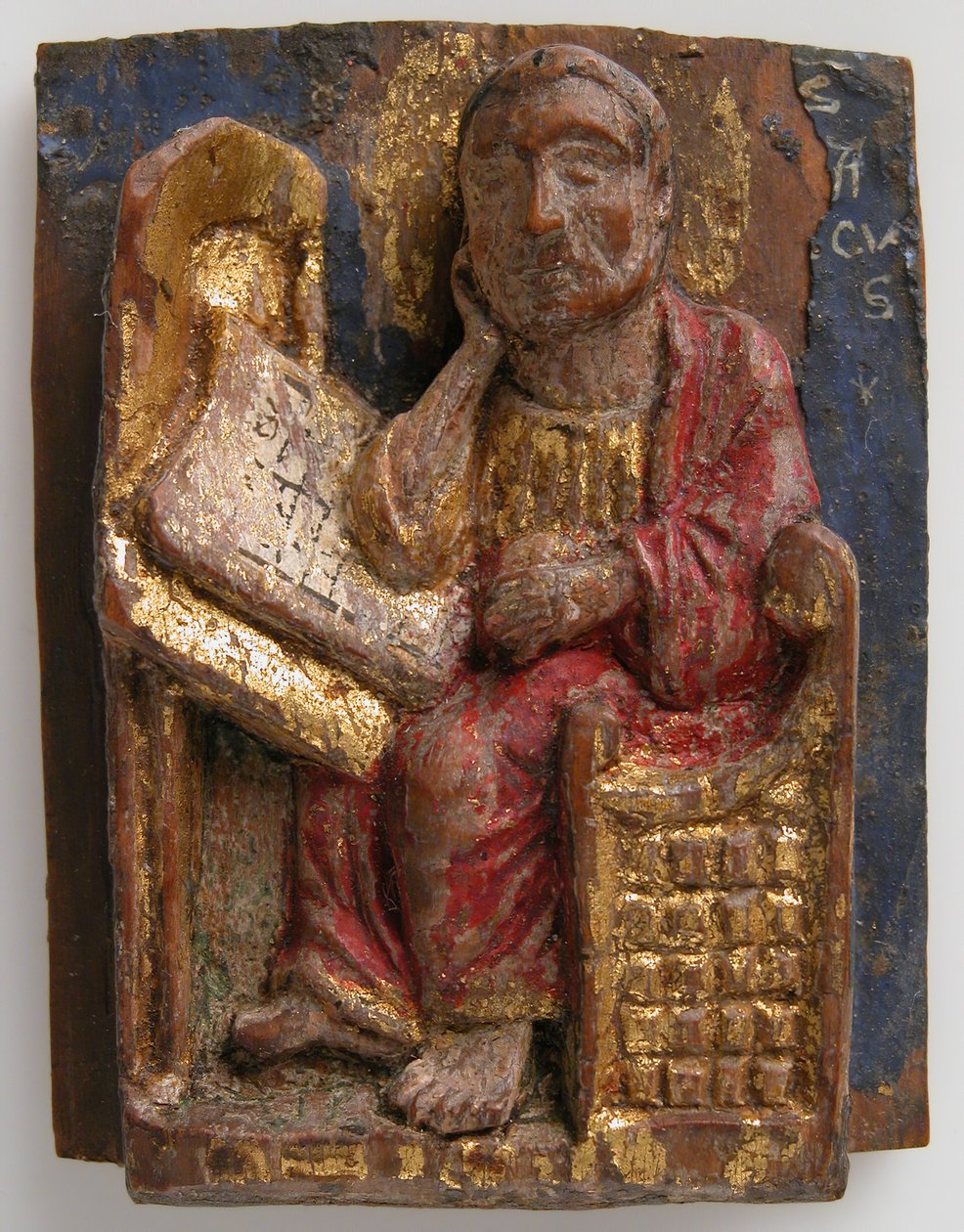 Miniatyrrelieff av Markus ved hans skrivebord, ca. 1200-1225. av Unbekannt