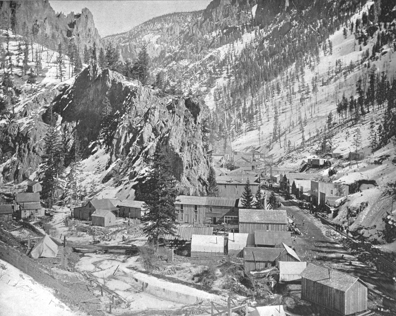 Mining Camp, Nevada, USA, c1900. av Unbekannt