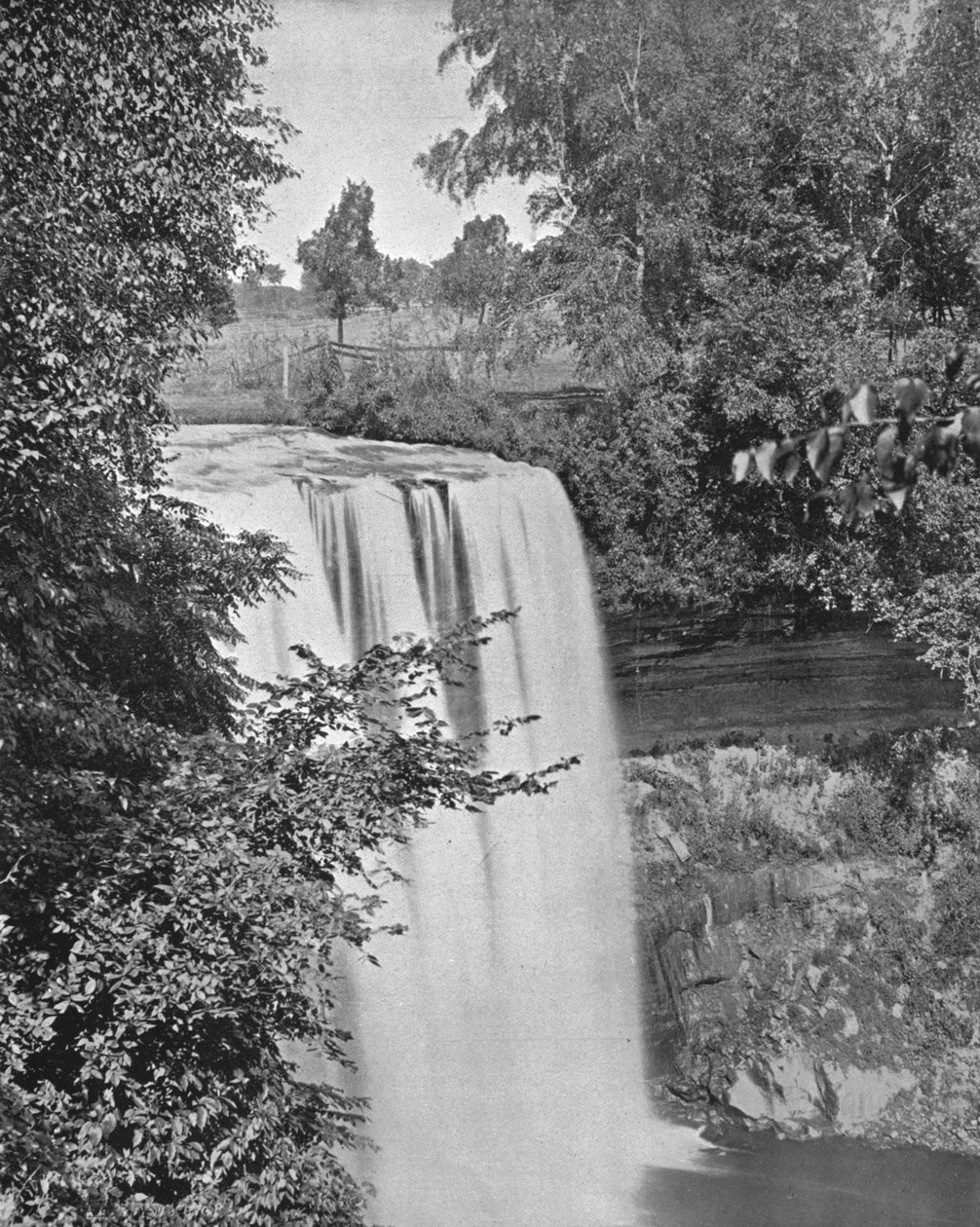 Minnehaha Falls, Minneapolis, Minnesota, USA, c1900. av Unbekannt