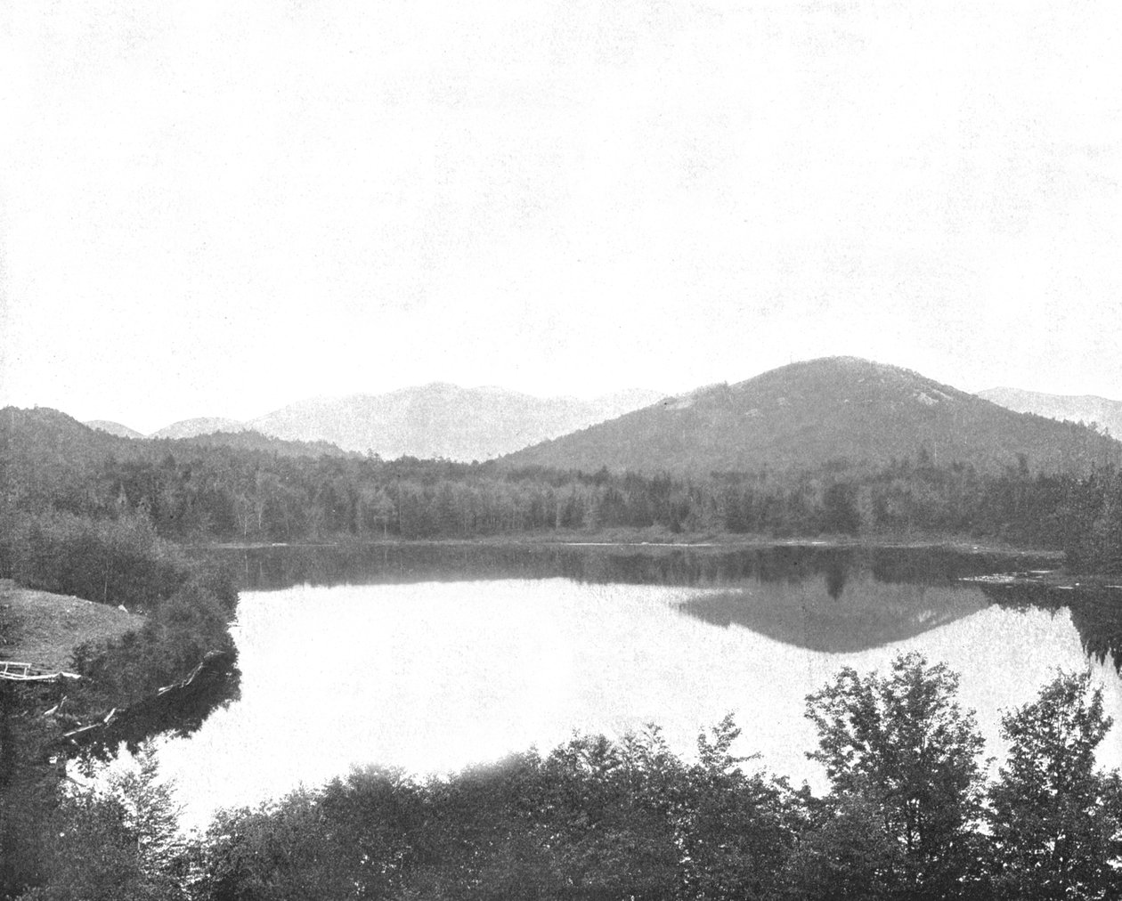 Mirror Lake, Adirondacks, New York State, USA, c1900. av Unbekannt