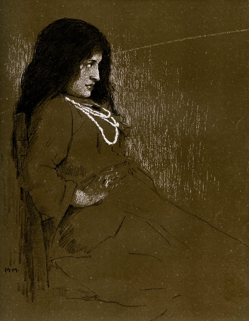Frøken Constance Collier på en sommerdag, 1899 av Unbekannt