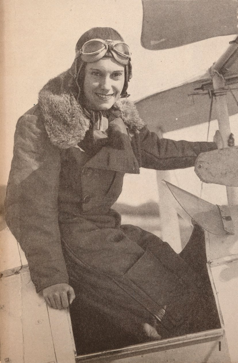 Frøken Jean Batten fra New Zealand, som i mai 1934 fløy fra England til Australia og knuste fru M. av Unbekannt